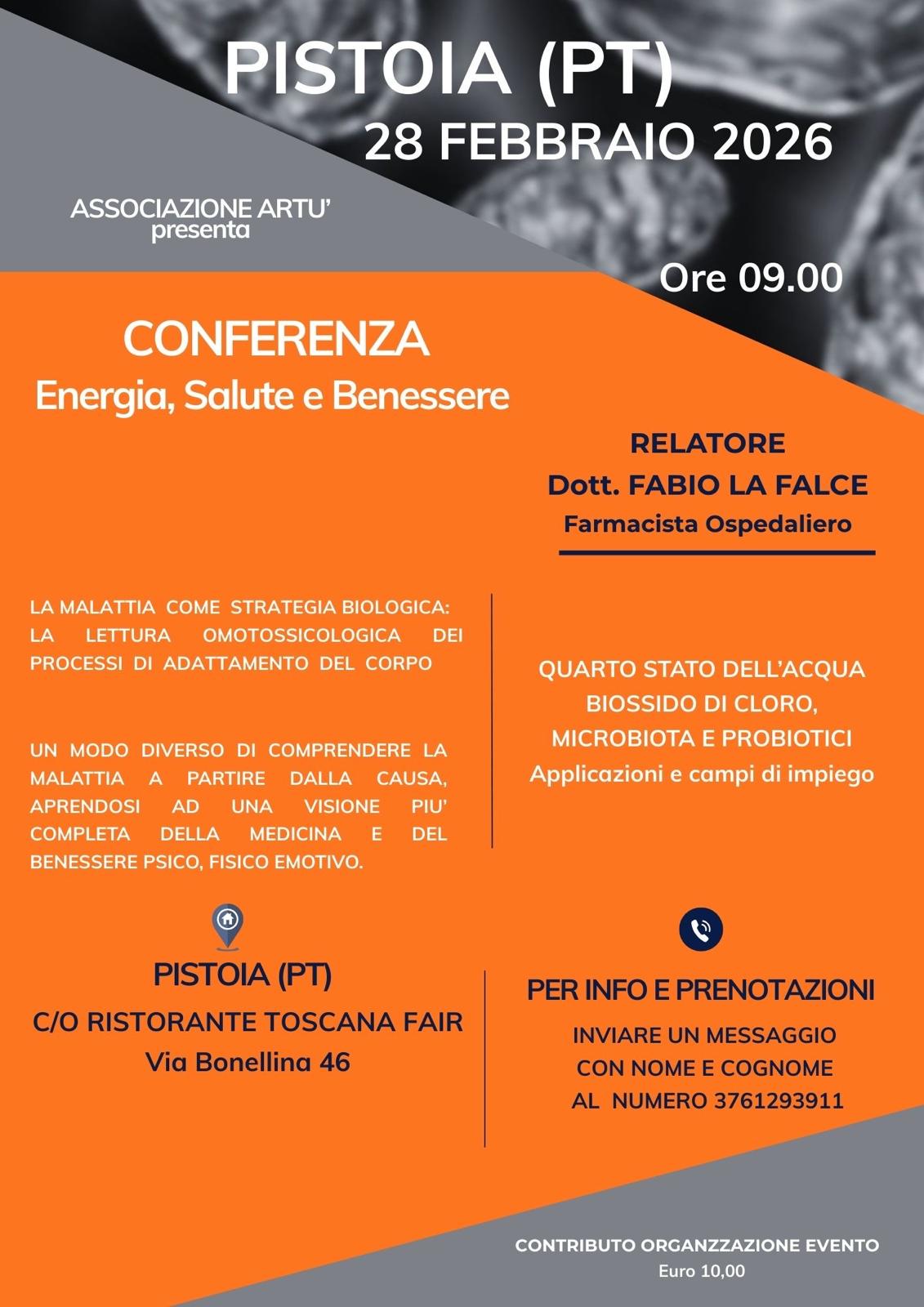Conferenza Dott. La Falce SOLD-OUT!
Si “replica” anche sabato 28/2/2026!