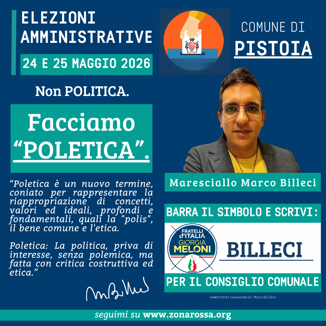 Elezioni Amministrative 24 e 25 maggio 2026: un’occasione per fare “poletica” (e non semplice politica) sul territorio.